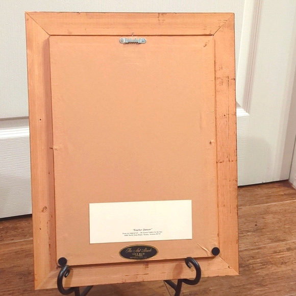 Vtg Ettore Degrazia "Feather Dancer" Gallery in the Sun Signed Framed Print - Picture 3 of 4